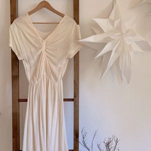 Maternity Knot Gauze Dress